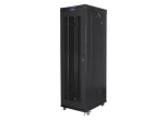 LANBERG FREESTANDING 19" RACK CABINET 42U 600 &times; 1000 BLACK PERFORATED DOORS LCD (FLAT PACK) V2