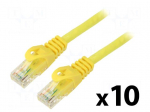 Patch cord | U/UTP | Cat: 5e | RJ45 plug,both sides | stranded | CCA