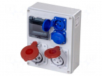 Electric switchboard | IP44 | wall mount | ABS | Thread: PG16