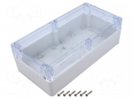 Enclosure: multipurpose | X: 120mm | Y: 240mm | Z: 75mm | ZP | ABS