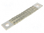 Braids | earthing tape | W: 40mm | 120mm2 | &Oslash;1: 17mm | &Oslash;2: 17mm | 420A | KT
