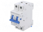 Circuit breaker | 230/400VAC | Inom: 16A | Poles: 1+N | Charact: B | 6kA