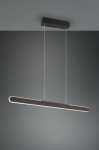 Trio Helios LED piekarama lampa 100 cm matt black brushed steel 343310132 4017807597950