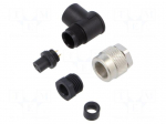 Connector: M9 | plug | female | Plating: gold-plated | 125V | 4A | IP67