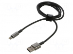 Cable | High Speed,USB 2.0 | Apple Lightning plug,USB A plug | 1m