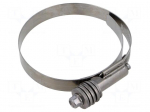 Worm gear clamp | walk-in coolers | W: 16mm | Clamping: 83&divide;105mm