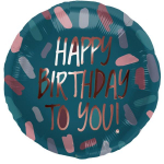 Folat Foil Balloon "Happy Birthday" 45cm