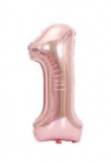 Riff 1m Folio Balloon Number 1 Glossy Pink