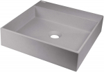 Granite countertop washbasin with space for a tap - 400x400 mm