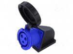Connector: AC supply | socket | female | 32A | 250VAC | IEC 60309 | IP67