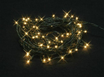 Burstlight LED - 20 m - 220 warm white lamps (44 flash) - green wire - 24 V