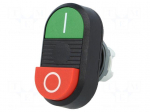 Switch: double | 22mm | Stabl.pos: 1 | green/red | none | IP66 | MPD | Pos: 2