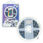 LED strip PNI 5050RGB 300 LEDs, RGB, dimmable, light effects, 5 meters, IP20, remote control, 230V power supply included