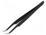 Tweezers | Blade tip shape: hook | Tweezers len: 120mm | ESD