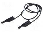Test lead | 16A | banana plug with axial socket 4mm,both sides
