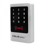 Qoltec Code lock MIMAS with RFID reader Code | Card | key fob | Doorbell button | IP68 | EM