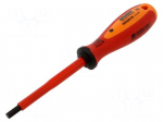 Screwdriver: insulated | hex key | HEX 6mm | Blade length: 100mm
