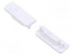 Cap for LED profiles | white | 20pcs | ABS | GEN2 | SURFACE14