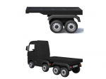M&auml;nguala | PC | Konsoolid | Tarvikud // Raadio teel juhitavad m&auml;nguasjad ja tarvikud // Naczepa do pojazdu HL358 Mercedes Scania Actros czarna
