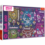 M&auml;nguala | PC | Konsoolid | Tarvikud // Harivad m&auml;nguasjad | Interaktiivsed | Loomingulised | Kunstilised // Puzzle - 500 - Neon Hello Kitty - Trefl 37523