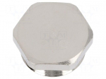 Stopper | PG42 | IP54 | brass | Plating: nickel | V-NE-Ms | Thread: PG
