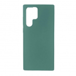Back panel cover Evelatus Samsung Galaxy S22 Ultra Premium Soft Touch Silicone Case Green