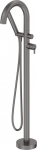 Freestanding bath faucet with shower set