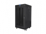 FLOOR-STANDING RACK CABINET 19" 22U 600X600 BLACK PERFORATED LCD DOOR LANBERG (FLAT PACK) V2