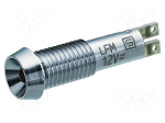 Indicator: LED | recessed | 24VDC | Cutout: &Oslash;8.4mm | IP67 | connectors