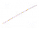 LED tape | white warm | 2835 | 24V | LED/m: 60 | W: 8mm | 120&deg; | IP20 | 4.8W/m