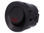 ROCKER | SPST | Pos: 2 | ON-OFF | 3A/250VAC | black | LED | Rcont max: 20m&Omega;