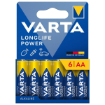 Uued tooted // 6x bateria R-06 R06 AA LR06 1,5V VARTA Longlife Power alkaiczna