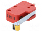 Microswitch SNAP ACTION | with lever | SPDT | 10A/400VAC | Pos: 2