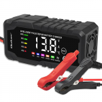 Qoltec Intelligent microprocessor charger 12V 6A | Rectifier with repair function for AGM GEL LiFePO4 battery | LCD