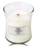 Woodwick White Teak Scented Candle 85 g