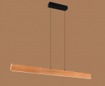 Trio Edgewood LED piekarama lampa 150 cm wood brushed steel 359719130 4017807662252
