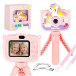 RoGer Children's digital camera with tripod Unicorn