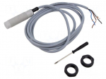Sensor: capacitive | Range: 0&divide;12mm | OUT: PNP / NO + NC | 2m | PBT