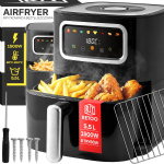 Tooted koju ja aeda // K&ouml;&ouml;gi- ja majapidamistarbed // Frytkownica beztłuszczowa air fryer 5,5l airfryer 1500w 8 tryb&oacute;w frytownica - or1292