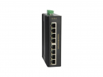 LevelOne 8-Port Gigabit PoE Industrial Switch, 8 PoE Outputs, 802.3at/af PoE, 200W, -40&deg;C to 75&deg;C