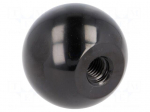 Ball knob | &Oslash;: 50mm | Int.thread: M12 | 21mm