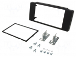 Radio frame | Renault | 2 DIN | black