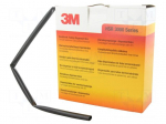 Heat shrink sleeve | glueless,thin walled | 3: 1 | 9mm | L: 7m | black