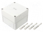 Enclosure: multipurpose | X: 110mm | Y: 110mm | Z: 90mm | TK PC | grey