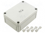 Enclosure: multipurpose | X: 94mm | Y: 130mm | Z: 57mm | TK PC | grey | IP66
