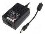Power supply: switched-mode | 28VDC | 0.64A | Out: 5,5/2,1 | 18W | 88.5%