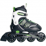 Muuwmi Adjustable Children's Inline Skates Size 33-36 (green/black)