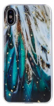 Fusion Gold Glam Feathers silikona aizsargapvalks Samsung A556 Galaxy A55 5G