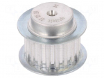 Belt pulley | T5 | W: 16mm | whell width: 27mm | &Oslash;: 29.4mm | aluminium