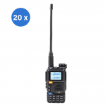 Box with 20 pieces portable VHF/UHF RADIO STATION PNI P18UV, dualband, 144-146MHz and 430-440MHz, 200CH, VOX, Scan, FM radio, Li-Ion 2200 mAh